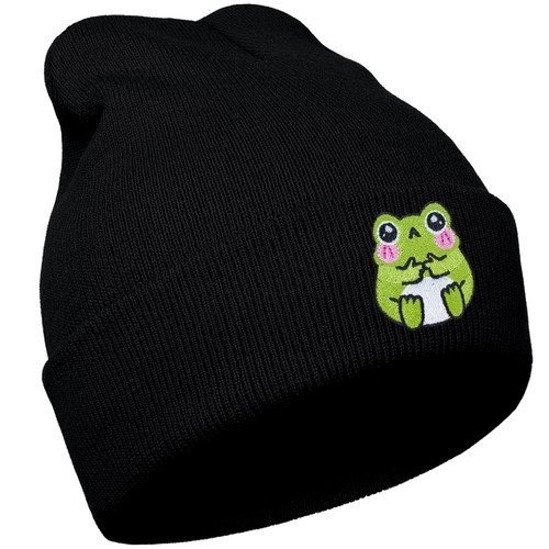 Owbgsdh black frog - frog, cute